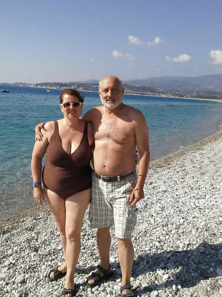 Giant Senior Bathing suit beach pics